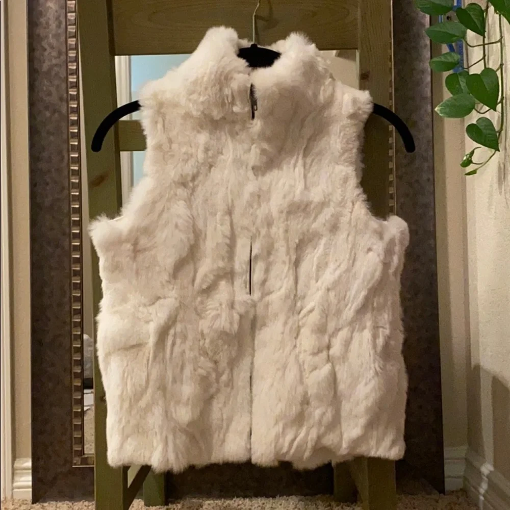 Ski Season! Adrienne Landau fur vest - Picture 1 of 4